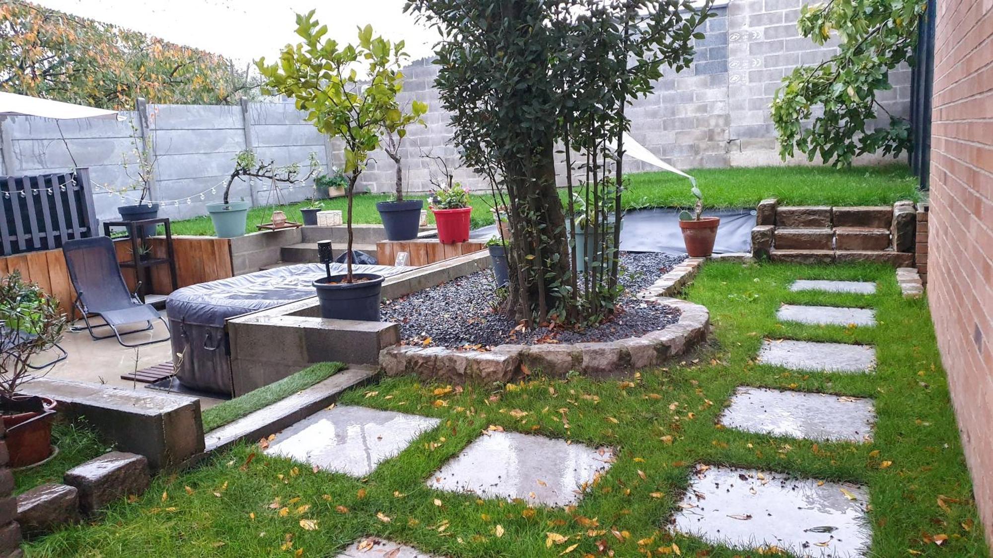 Gary Suite - Studio Cosy, Spa Et Jardin Privatif A 4 Min De Cambrai Awoingt Kültér fotó