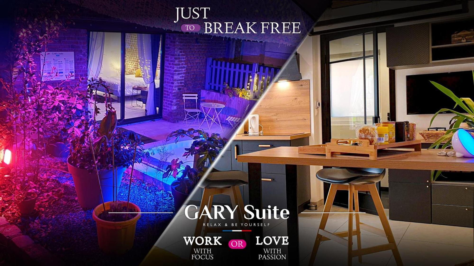 Gary Suite - Studio Cosy, Spa Et Jardin Privatif A 4 Min De Cambrai Awoingt Kültér fotó