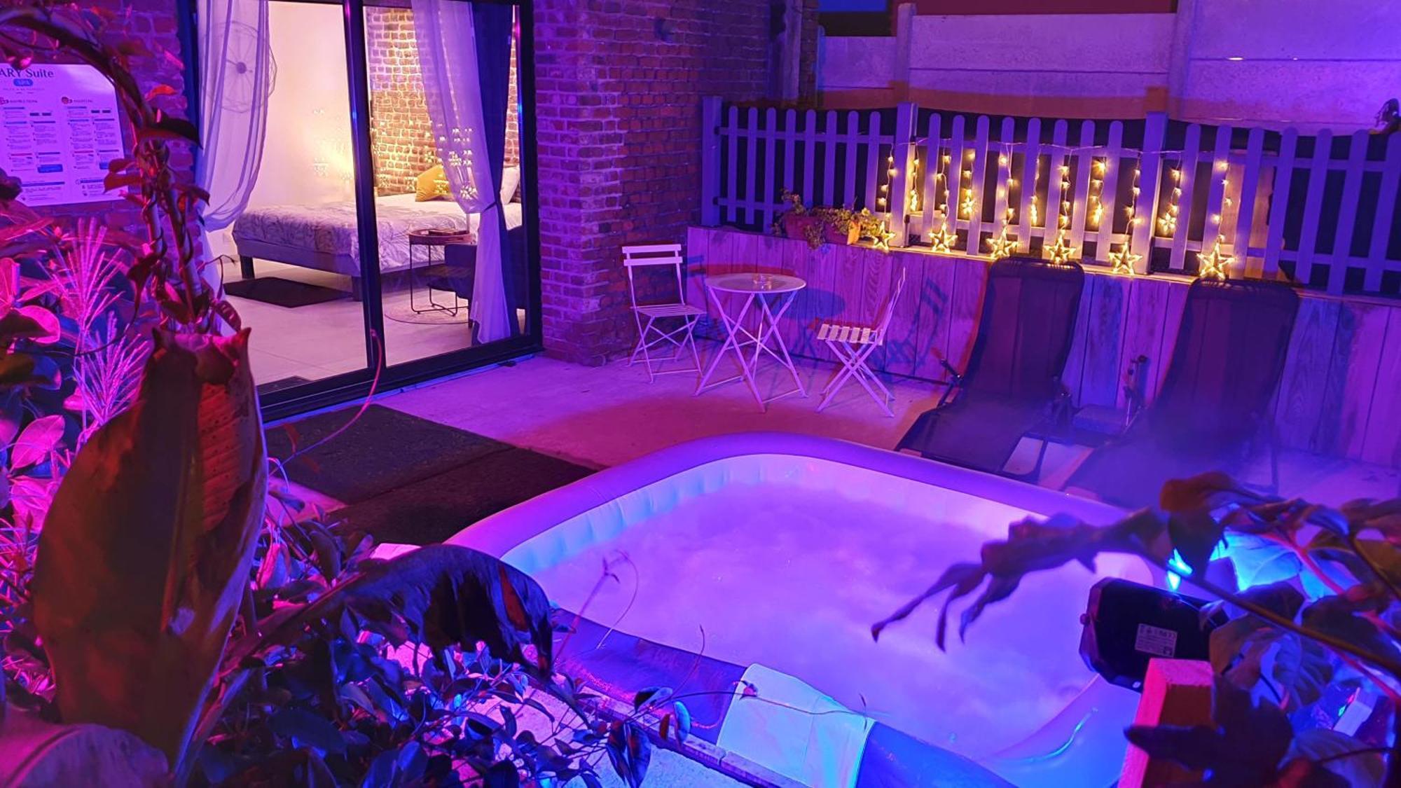 Gary Suite - Studio Cosy, Spa Et Jardin Privatif A 4 Min De Cambrai Awoingt Kültér fotó