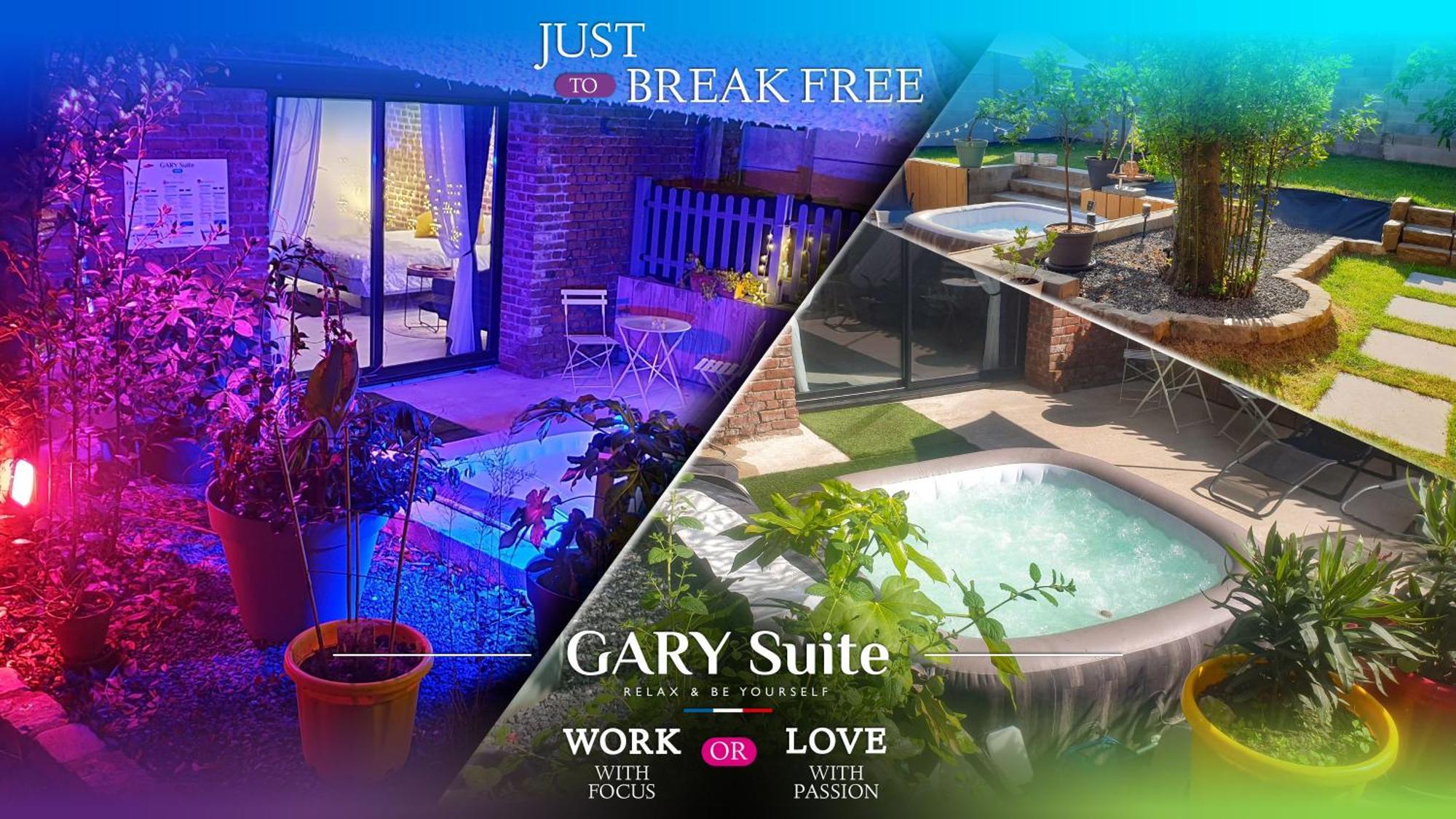 Gary Suite - Studio Cosy, Spa Et Jardin Privatif A 4 Min De Cambrai Awoingt Kültér fotó